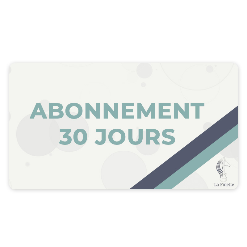 Abonnement 30 jours
